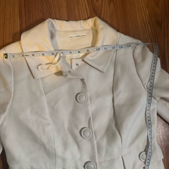 VTG 60’s Emma Domb California White Dress & Coat Set Size S Retro Classic Career - Picture 4 of 16